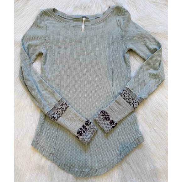 Free People Rosey Thermal 💗 - Picture 2 of 5